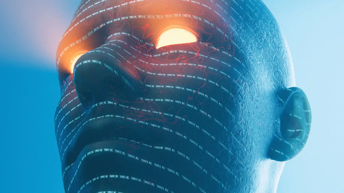 Ai Content Detection & Humanizing Ai Content Detection & Humanizing — Futuristic Cyberpunk AI Portrait with Glowing Eyes