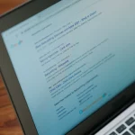 laptop displaying a search results page