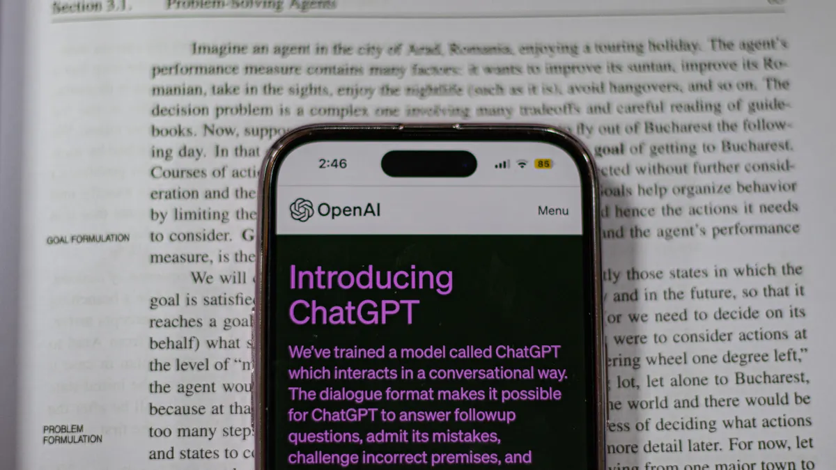How To Write A Blog Post With Chatgpt Step By Step — ChatGpt webpage open on Iphone
